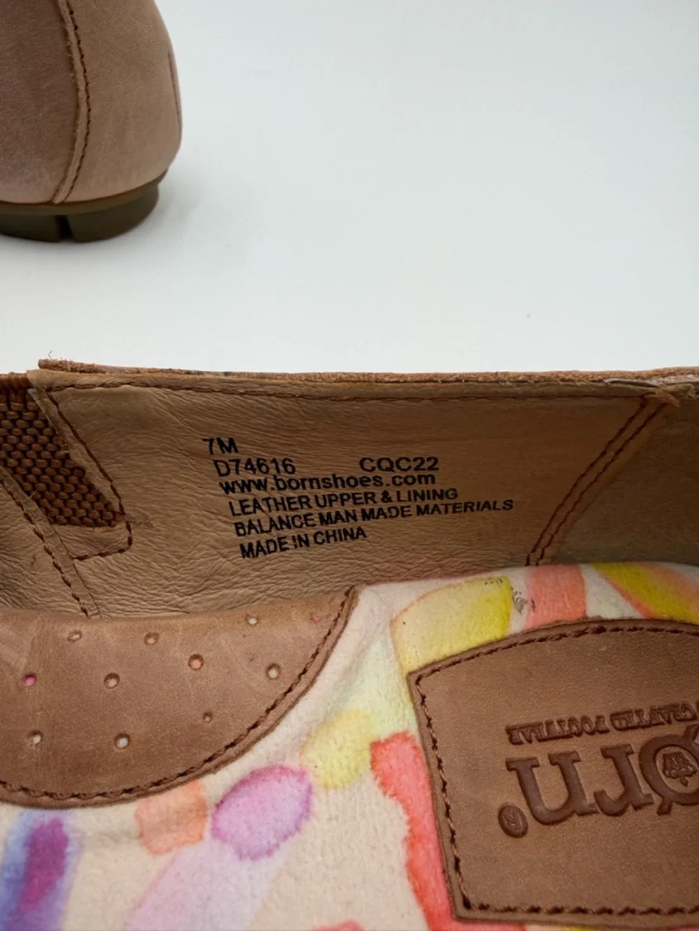 Born Sebra Nubuck Slip On Loafers